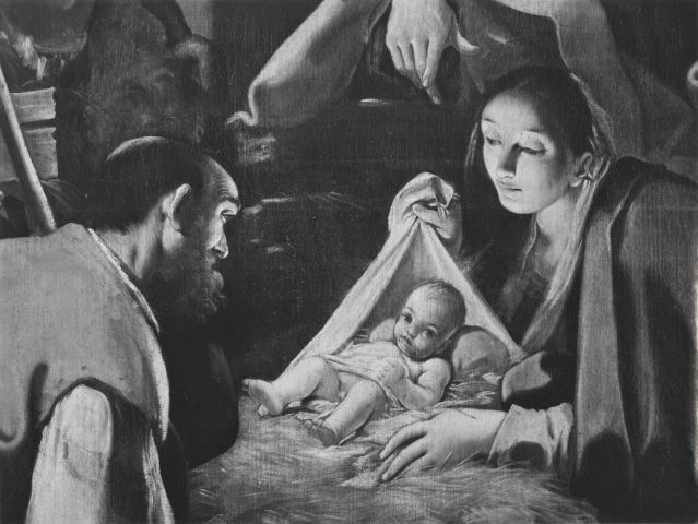 A. Villani e Figli — Giacomo Cavedoni. Natività (part.). Bologna - Chiesa di S. Paolo — particolare, Madonna con Bambino e un pastore